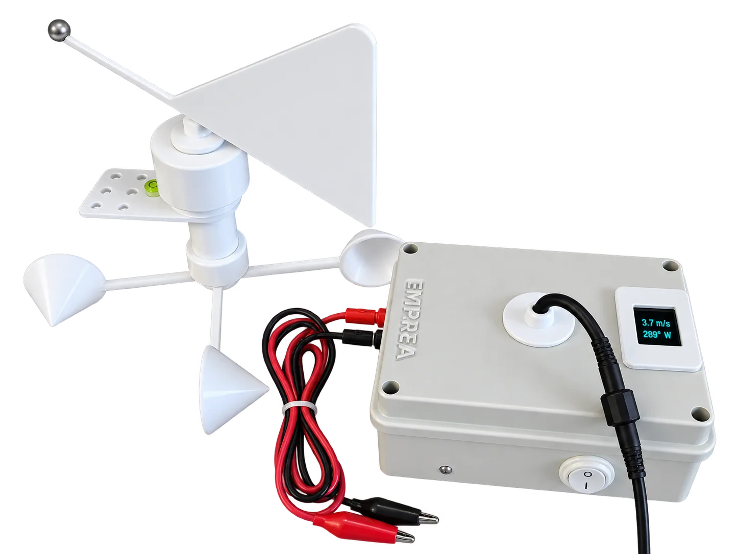 Datalogger EMPIREA per velocità e direzione del vento